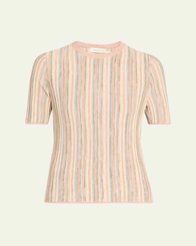 Illuminate Stripe Mouline Tee